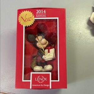 Lenox 2014 Annual Mickey Mouse Ornament - Red and Black